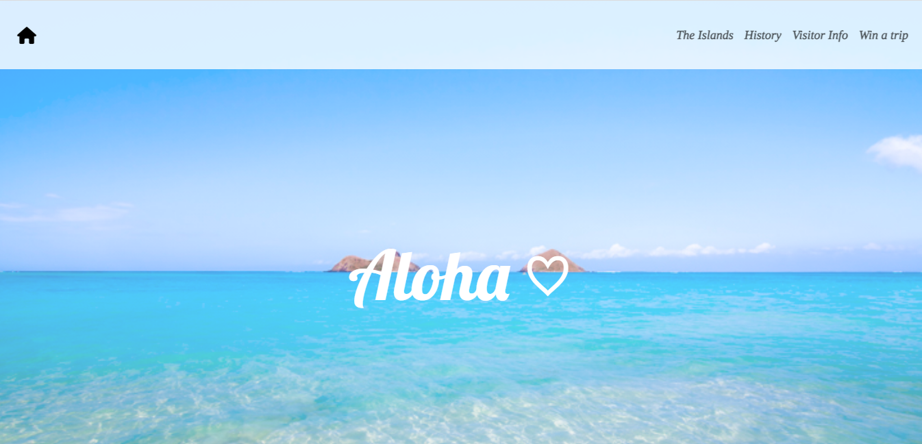 Hawaii-web-page